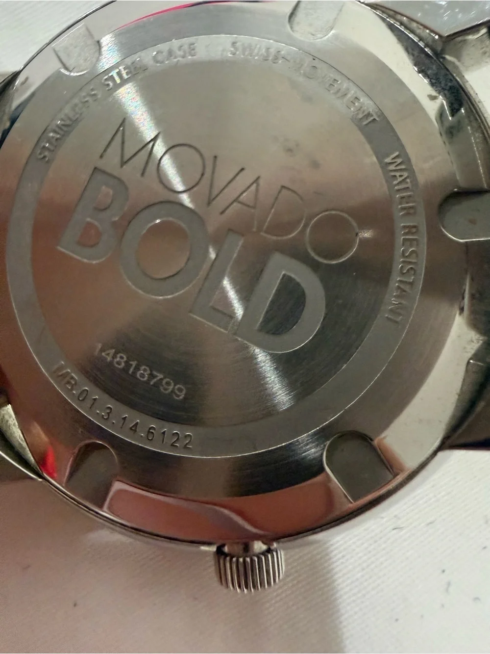 Movado Silver Mesh Bracelet Watch with White Dial (Model 3600260)
